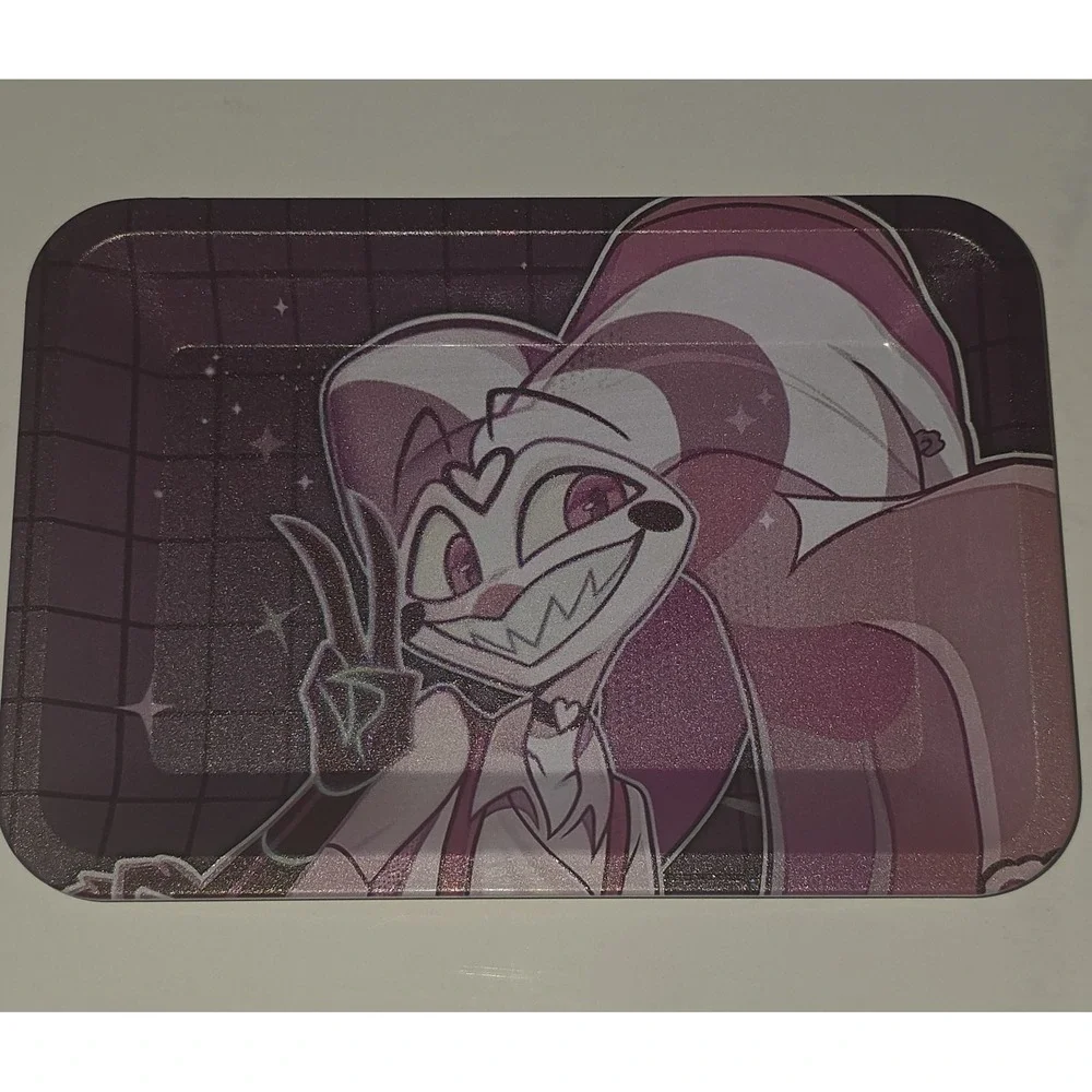 Fizzarolli Small Metal Rolling Tray 7x5 Helluva Boss Utility Tin Fizz *MISTAKE*
